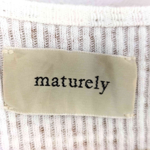 マチュアリー maturely Rib Holstein Dress レディース