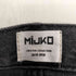 MiJKO セミフレアワイドブラックデニム メンズ XXL