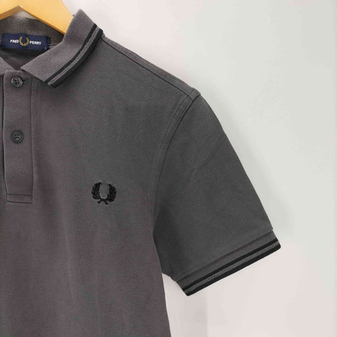 フレッドペリー FRED PERRY 刺繍ロゴ ポロシャツ メンズ S