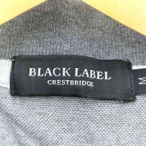ブラックレーベルクレストブリッジ BLACK LABEL CRESTBRIDGE ワッペンロゴ ポロシャツ メンズ M