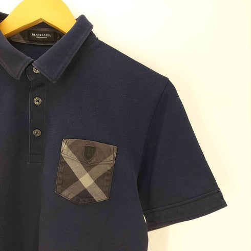 ブラックレーベルクレストブリッジ BLACK LABEL CRESTBRIDGE ワッペンロゴ ポロシャツ メンズ L