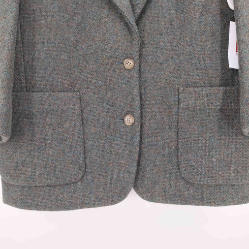 ブルックスブラザーズ BROOKS BROTHERS 日本製 80S メランジ ウール 2B テーラードジャケット レディース 7AR