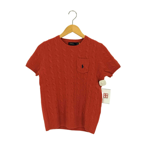 ポロラルフローレン POLO RALPH LAUREN 現行タグ スモールポニー刺繍 カシミヤ混 ウール ポケット ニット レディース import:M