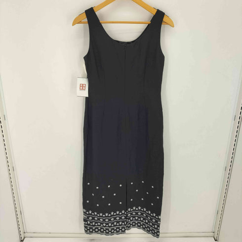 ローラアシュレイ LAURA ASHLEY リネンレーヨン 刺繍ワンピース レディース 9