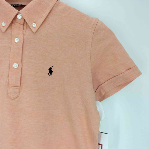 ラルフローレン RALPH LAUREN スモールポニー刺繍 BD ポロシャツ レディース import:M