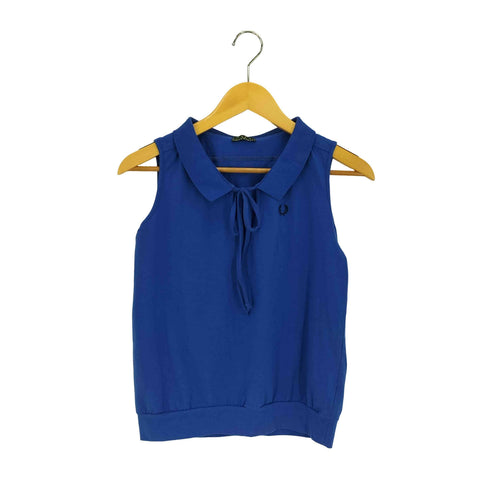 フレッドペリー FRED PERRY 緑タグ ポロカラー ボウタイ スキッパー ノースリーブ トップス メンズ import:S