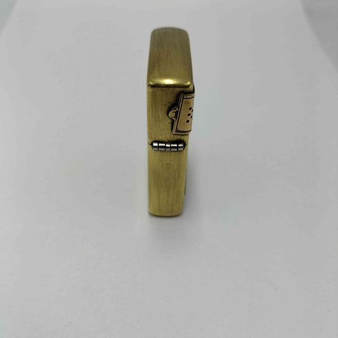 ジッポ ZIPPO USA製 オールドメタル アメリカン 星条旗 プレート 真鍮 オイル ライター メンズ