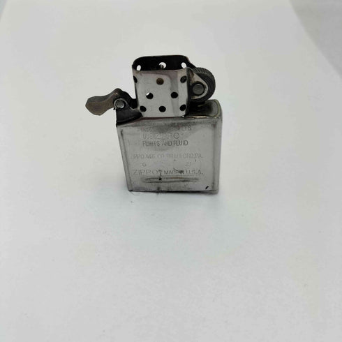ジッポ ZIPPO USA製 オールドメタル アメリカン 星条旗 プレート 真鍮 オイル ライター メンズ