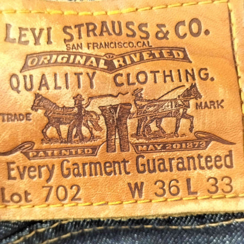 リーバイス LEVI STRAUSS&CO V23刻印入り 702 ストレート デニムパンツ メンズ 36×33