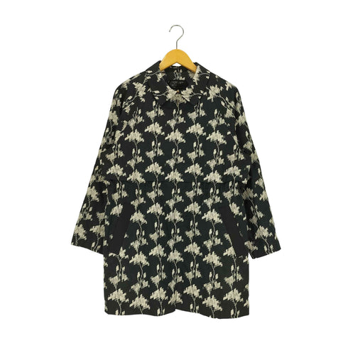 ロシャス Rochas フラワー モザイクプリント ジップ コート レディース