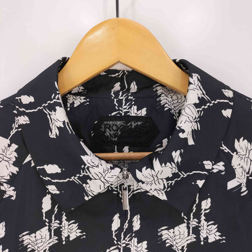ロシャス Rochas フラワー モザイクプリント ジップ コート レディース