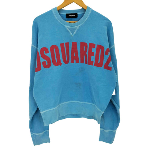 ディースクエアード DSQUARED2 ロゴプリントクルーネックスウェット メンズ import:S