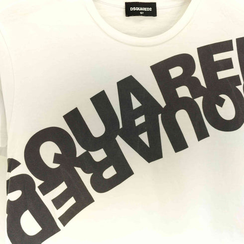 ディースクエアード DSQUARED2 ロゴプリントクルーネックTシャツ メンズ 16Y