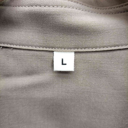 ムジルシリョウヒン 無印良品 25SS MUJI Labo ウール混 レギュラーカラーシャツ メンズ JPN:L