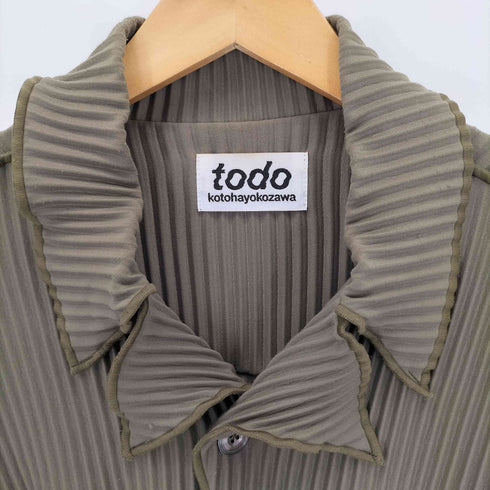トゥードゥーコトハヨコザワ todo kotoha yokozawa プリーツジャケット レディース