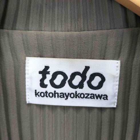 トゥードゥーコトハヨコザワ todo kotoha yokozawa プリーツジャケット レディース