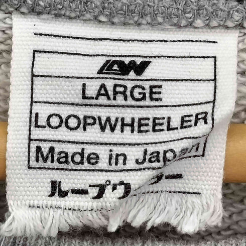 ループウィラー LOOPWHEELER レインボー ロゴ刺繍 ラグランスリーブ クルーネック スウェット メンズ JPN:L