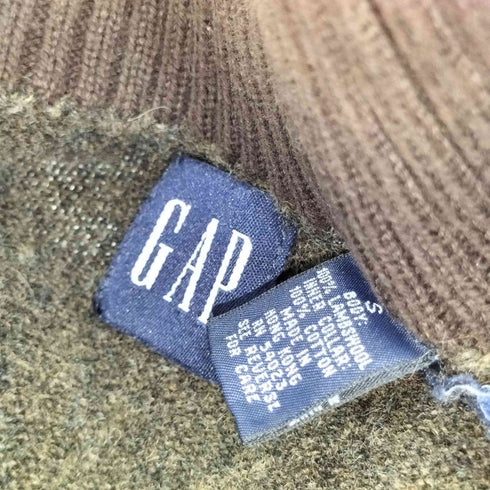 ギャップ Gap OLD GAP 紺タグ ハーフジップ ニット メンズ import:S