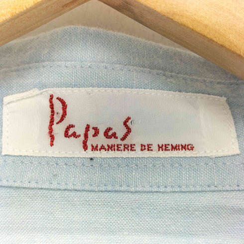 パパス papas ダブルポケット L/S シャツ メンズ JPN:M