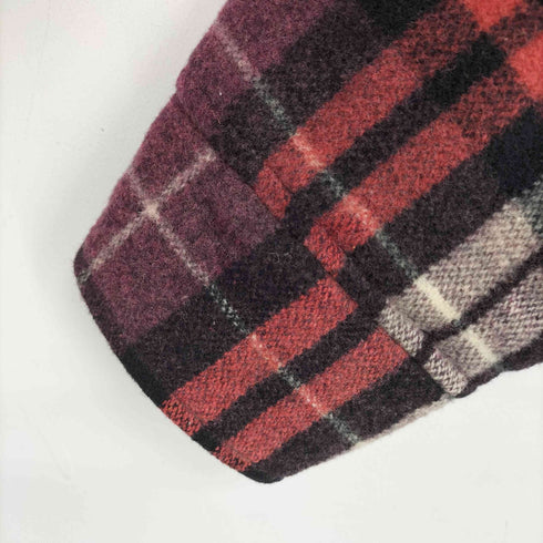 ジェイクルー J.CREW 巨人タグ 裏ボア チェック ウール ジャケット メンズ import:S