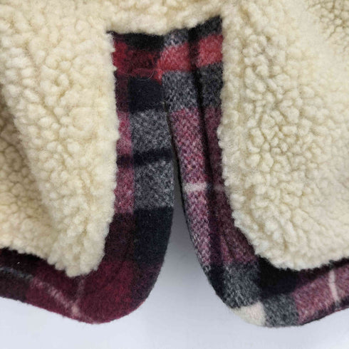 ジェイクルー J.CREW 巨人タグ 裏ボア チェック ウール ジャケット メンズ import:S