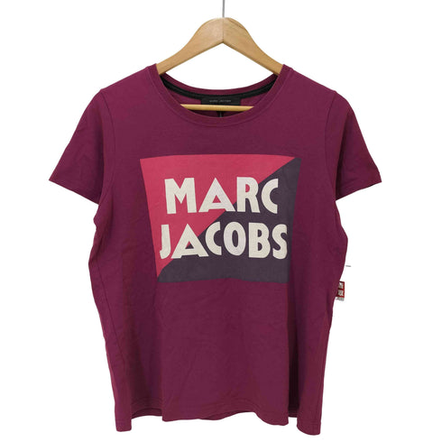 マークジェイコブス MARC JACOBS フロント ロゴ プリント S/S クルーネック Tシャツ レディース import:S