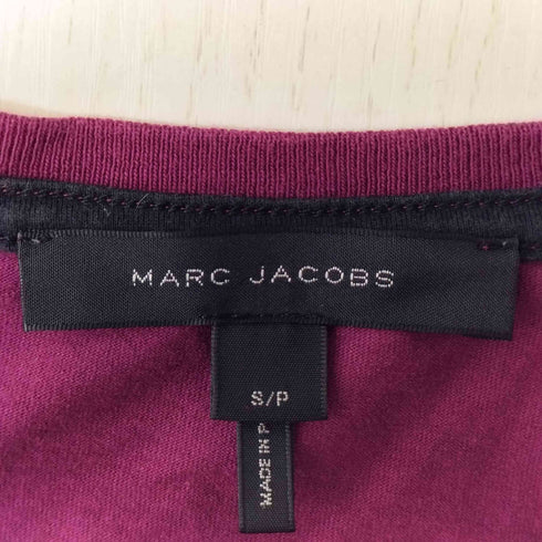マークジェイコブス MARC JACOBS フロント ロゴ プリント S/S クルーネック Tシャツ レディース import:S
