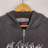 エージェムナイン AGEM/9 A'GEM/9 × .kom『LOVE KILLER/ラブ キラー』 Killer heart barbed wire oversize zip hoodie/キラーハートジップアップパーカー メンズ FREE
