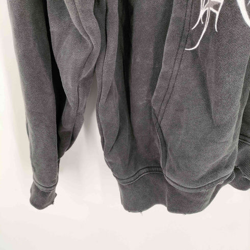 エージェムナイン AGEM/9 A'GEM/9 × .kom『LOVE KILLER/ラブ キラー』 Killer heart barbed wire oversize zip hoodie/キラーハートジップアップパーカー メンズ FREE