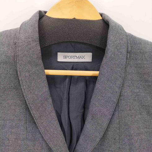 スポーツマックス SPORTMAX 3B テーラードジャケット バックリボン レディース 40