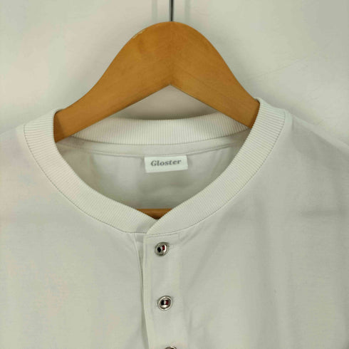 グロスター GLOSTER パラシュートボタン ヘンリーネック 天竺 長袖Tシャツ ロンT メンズ JPN:M