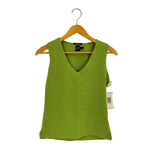 ギャップ Gap 00S OLD STRETCH Vネック ノースリーブ カットソー レディース import:S