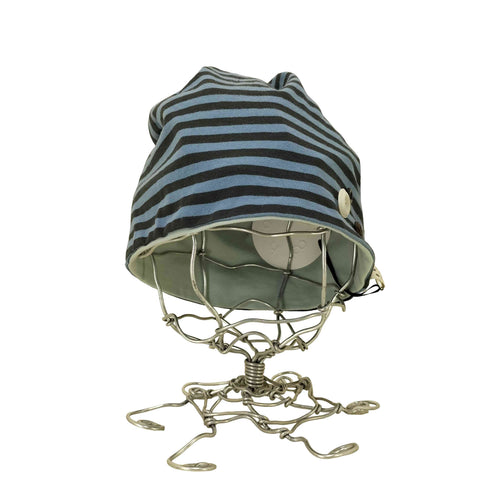 OHESHIO REVERSIBLE BUTTON BEANIE ボーダー ビーニー レディース