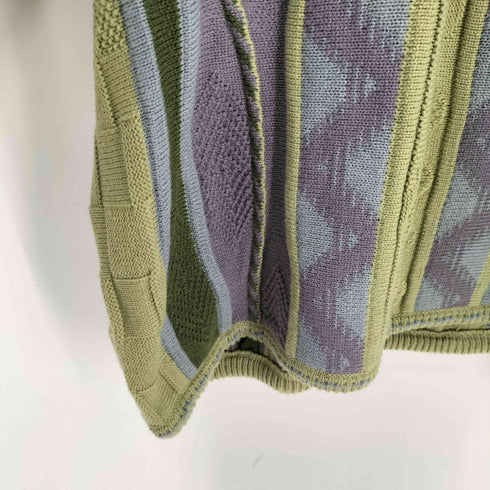 アンティカ antiqua 60S KNIT 配色ニット 3Dニット メンズ LXL
