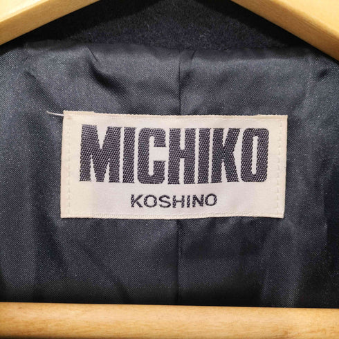 ミチココシノ michiko koshino 袖切替プリントAラインコート レディース FREE