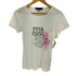 ラルフローレン RALPH LAUREN USA製 PINKPONY ビックポニープリント クルーネック S/S T シャツ レディース import:L