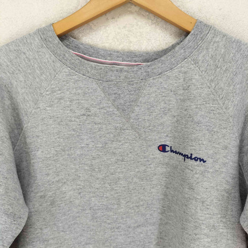 チャンピオン Champion 前Vガゼット フロントプリントクルーネックスウェット メンズ L