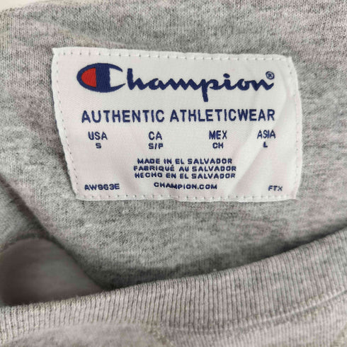 チャンピオン Champion 前Vガゼット フロントプリントクルーネックスウェット メンズ L