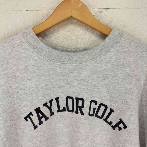 TAYLOR GOLF フロントプリントクルーネックスウェット メンズ XXL