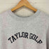 TAYLOR GOLF フロントプリントクルーネックスウェット メンズ XXL