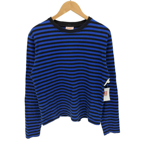 Modern LABEL 短丈 ボーダー 長袖 Tシャツ メンズ JPN:L