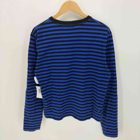 Modern LABEL 短丈 ボーダー 長袖 Tシャツ メンズ JPN:L