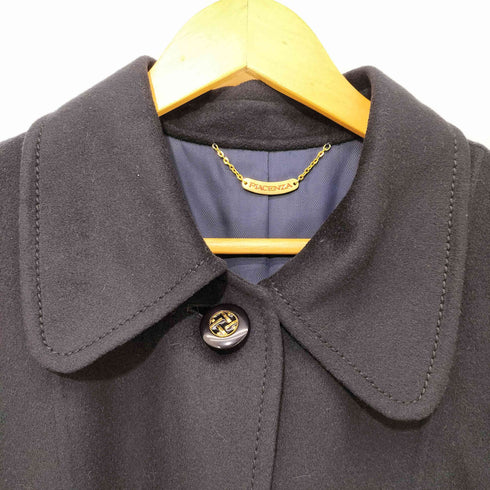 ピアチェンツァ PIACENZA カシミア100 ステンカラーコート レディース
