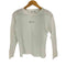 アニエスベー agnes b. PARIS フロントロゴプリント クルーネック L/S Tシャツ レディース US:0-2