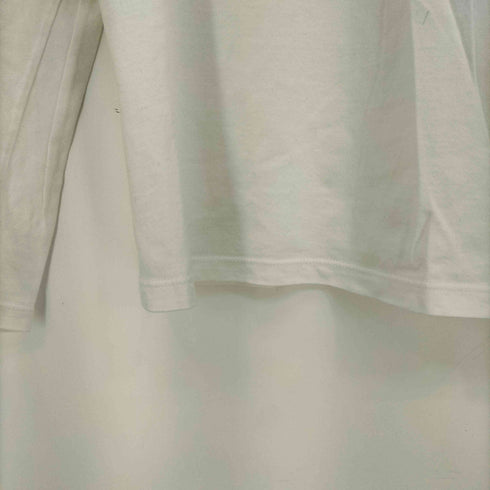 アニエスベー agnes b. PARIS フロントロゴプリント クルーネック L/S Tシャツ レディース US:0-2