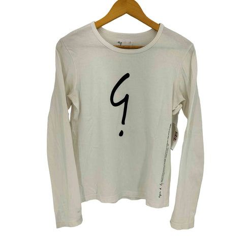 アニエスベー agnes b. PARIS フロントロゴプリント クルーネック L/S Tシャツ レディース