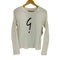 アニエスベー agnes b. PARIS フロントロゴプリント クルーネック L/S Tシャツ レディース