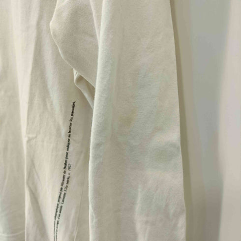 アニエスベー agnes b. PARIS フロントロゴプリント クルーネック L/S Tシャツ レディース