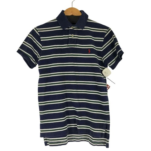 ポロバイラルフローレン Polo by RALPH LAUREN 90S スモールポニー刺繍 S/S ボーダーポロシャツ メンズ JPN:S