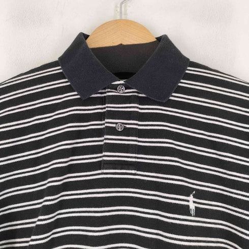 ポロバイラルフローレン Polo by RALPH LAUREN 90S スモールポニー刺繍 S/S ボーダーポロシャツ メンズ JPN:S